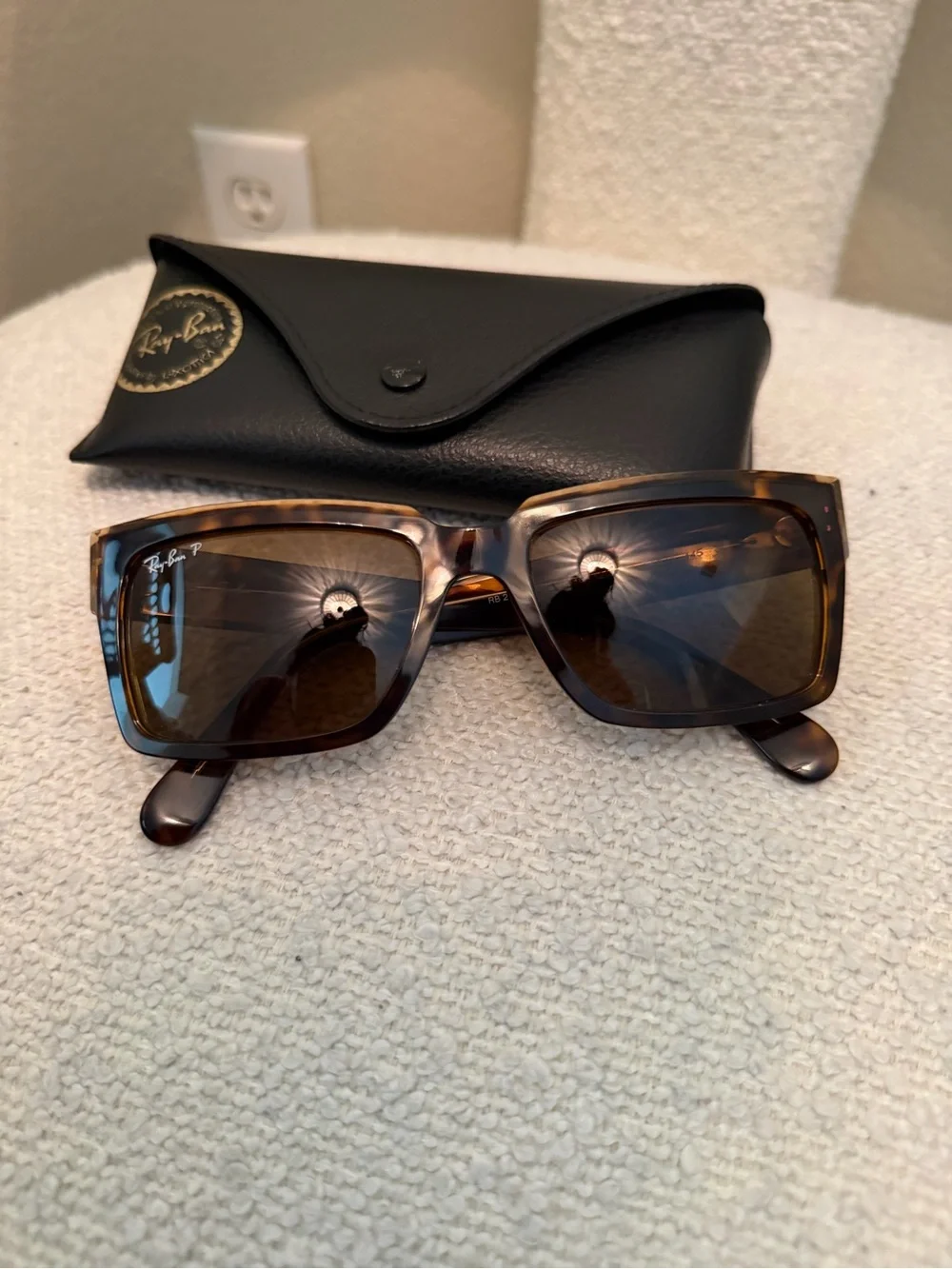 Ray-Ban Inverness 54mm Polarized Pillow Sunglasses